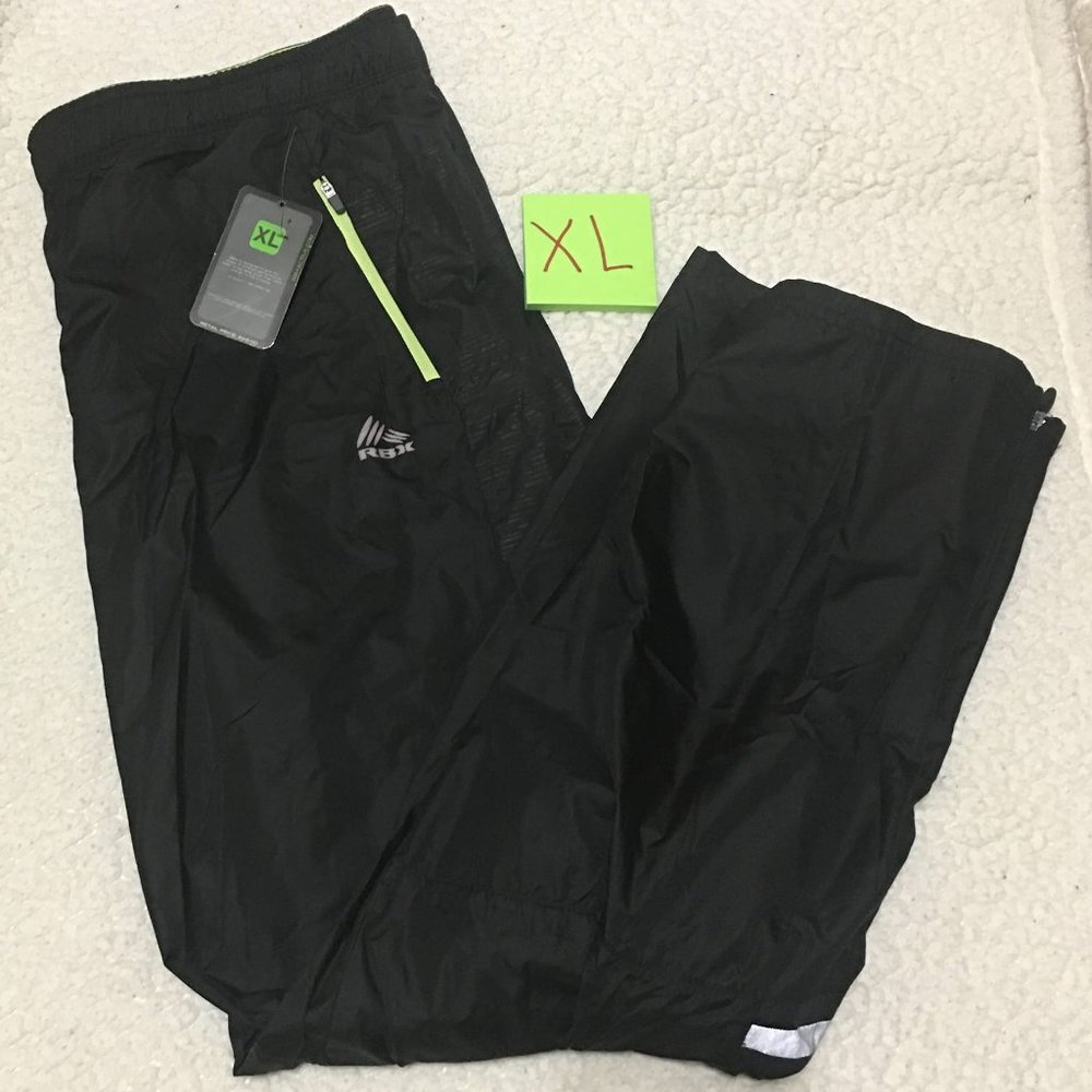 RBX Active Mens Running Elastic Waist Jogging Pant Black100%Polyester